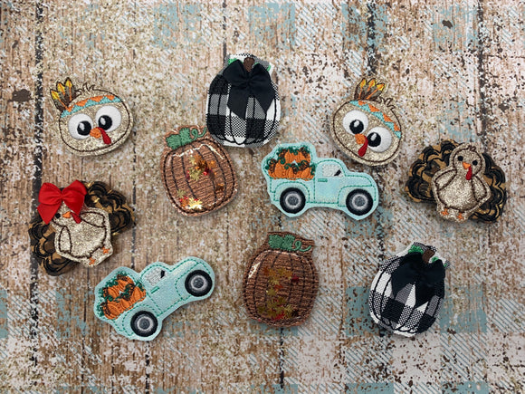 Fall and Thanksgiving Badge Felties