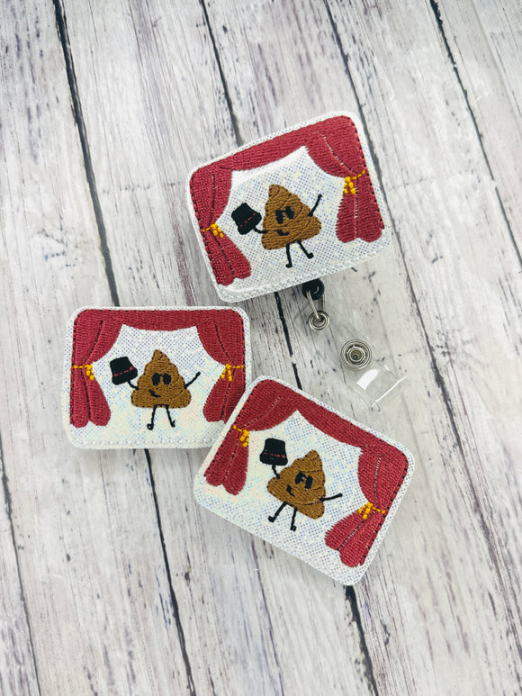 Poop Show Badge Feltie