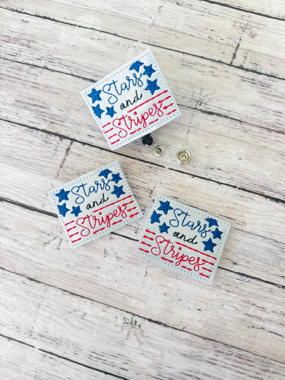 Stars and Stripes Badge Feltie