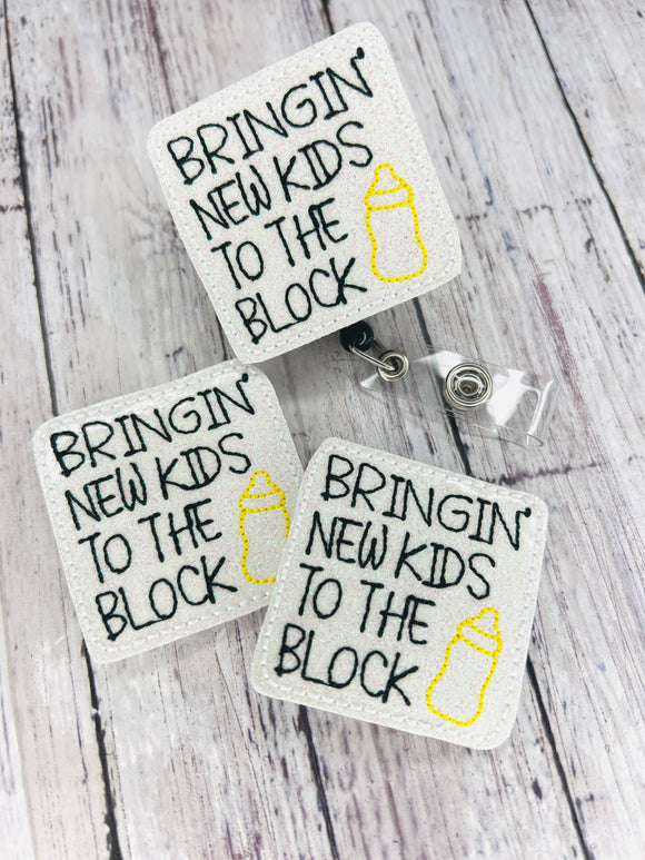 Bringin’ New Kids to the Block Badge Feltie