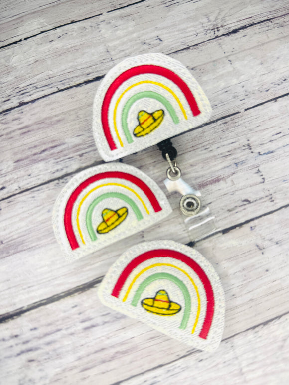 Cinco De Mayo Rainbow Badge Feltie