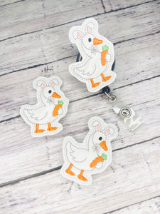 Bunny Goose Badge Feltie