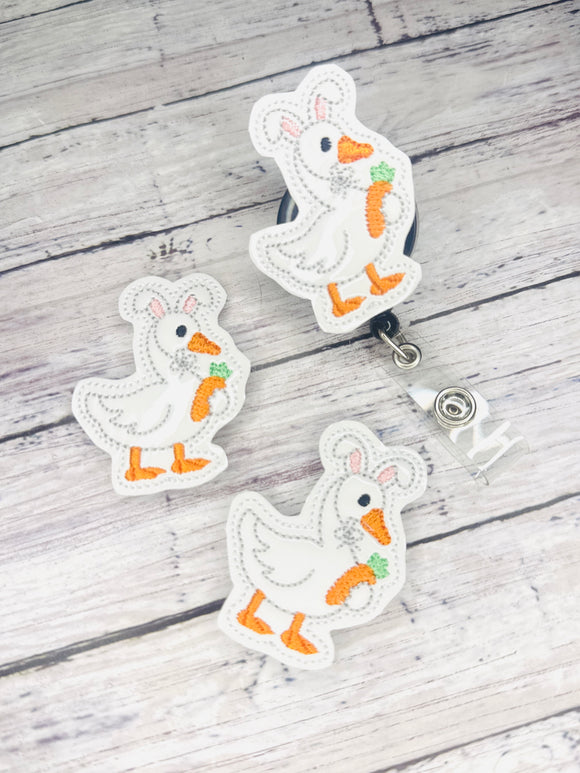 Bunny Goose Badge Feltie