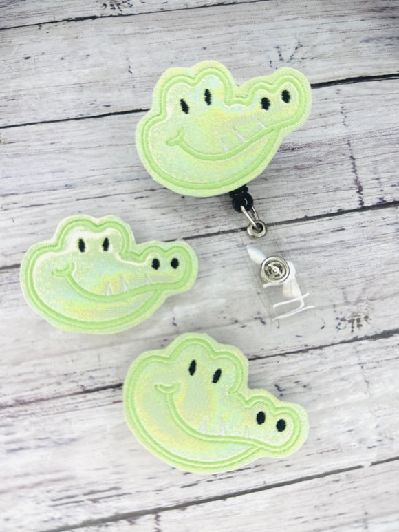 Gator Head Badge Feltie