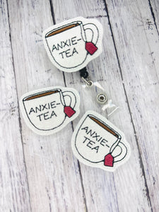 Anxie-Tea Badge Feltie