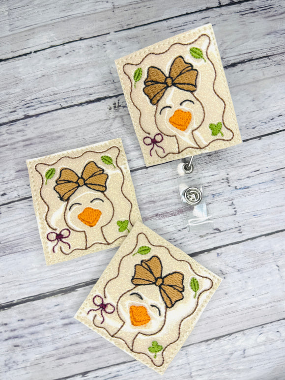 Fall Goose Badge Feltie