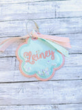 Scallop Edge Bag Tag