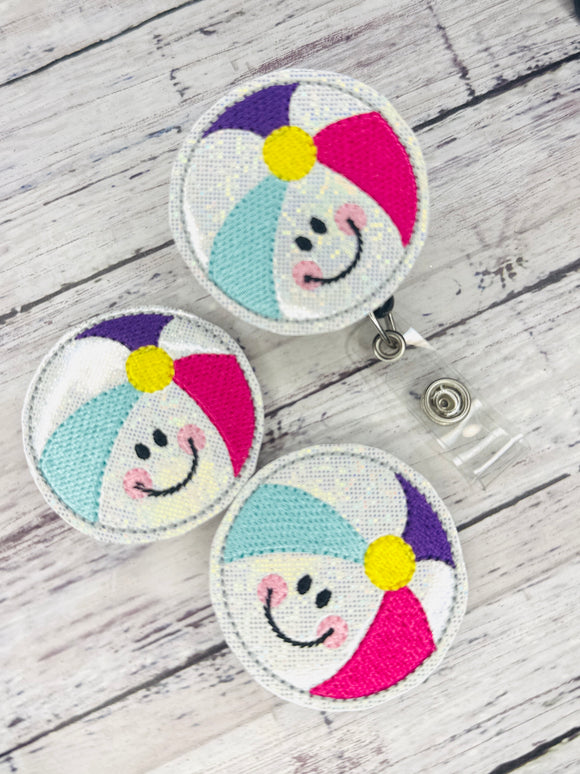 Beach Ball Badge Feltie