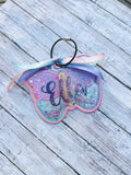 Butterfly Bag Tag Shaker