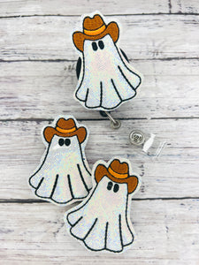 Cowboy Ghost Badge Feltie