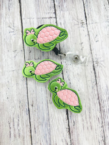 Sea Turtle Badge Feltie