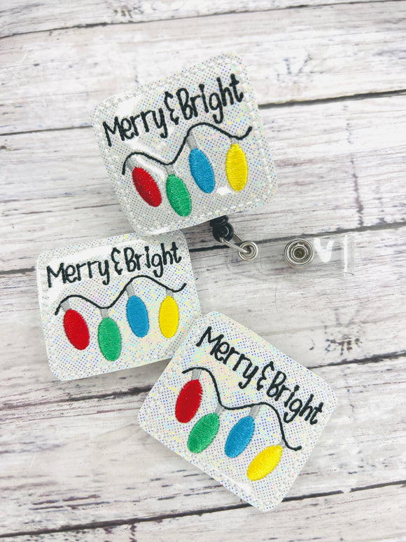 Merry & Bright Badge Feltie
