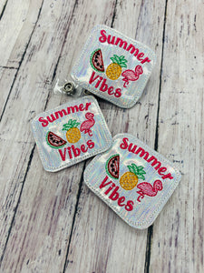 Summer Vibes Badge Feltie