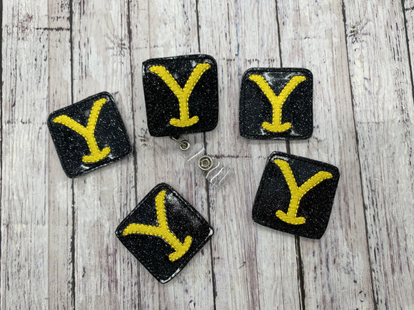 Yellow Brand Badge Feltie