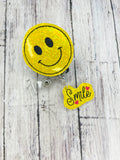 Smile Badge Reel Charm