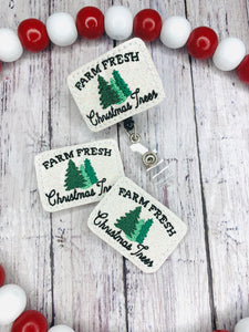 Farm Fresh Christmas Trees Badge Feltie