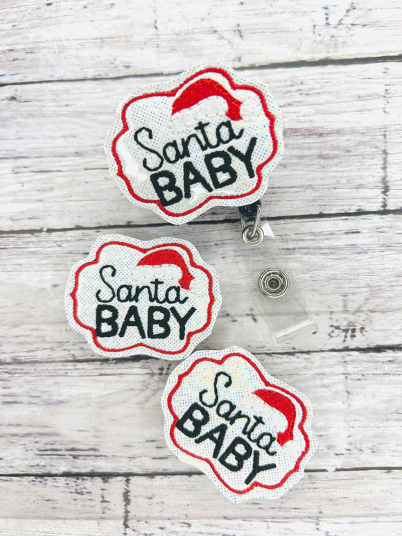 Santa Baby Badge Feltie