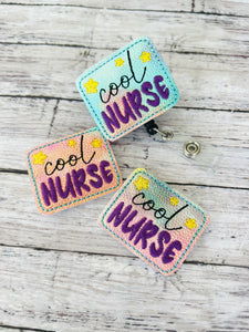 Cool Nurse Badge Feltie