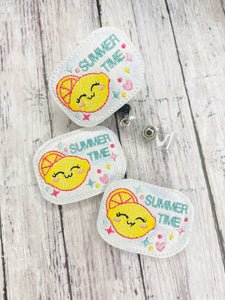 Summer Time Lemon Badge Feltie