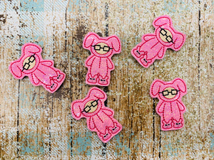 Bunny Suit Badge Feltie
