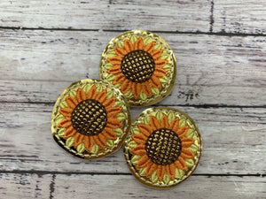 Fall Sunflower Badge Feltie