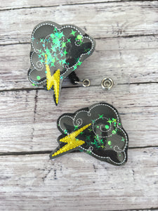 Black Cloud Badge Feltie