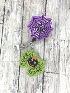 Charm Only-Spider Badge Reel Charm
