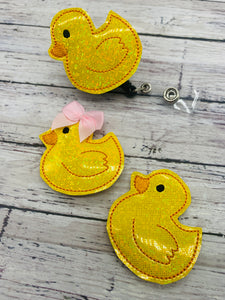 Rubber Duck Badge Feltie