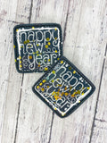 Happy New Year Badge Feltie
