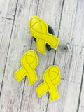 Multiple Colors Available-Awareness Ribbon Badge Feltie