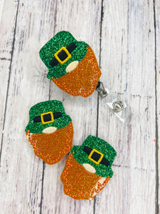 St. Patrick's Day Gnome Badge Feltie