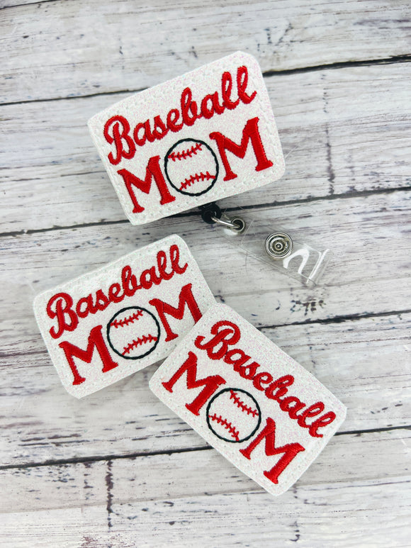 Baseball Mom Badge Feltie