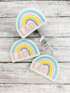 L&D Rainbow Badge Feltie