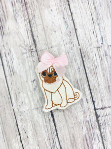 Pug Badge Feltie