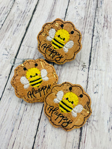Bee Happy Badge Feltie