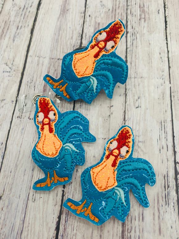 Silly Rooster Badge Feltie