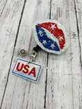 USA Badge Reel Charm